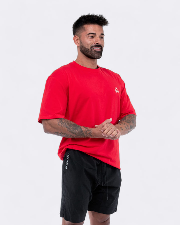 T-shirt Oversize Broken - Rosso