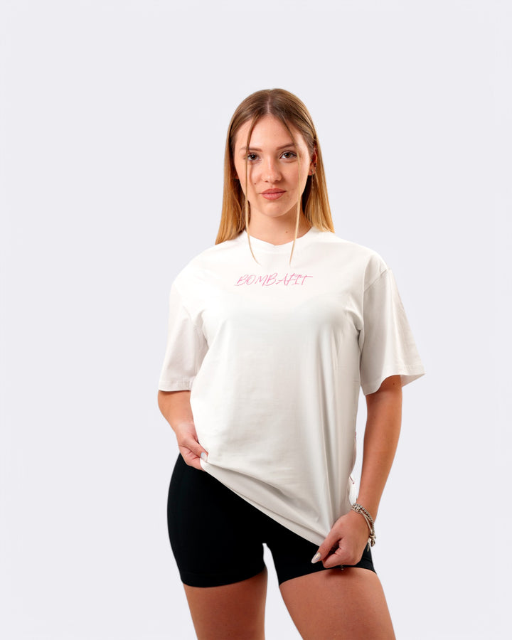 T-shirt Oversize Gymsis - Bianco