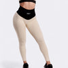 Oasis Bicolor Leggings Push Up - Beige