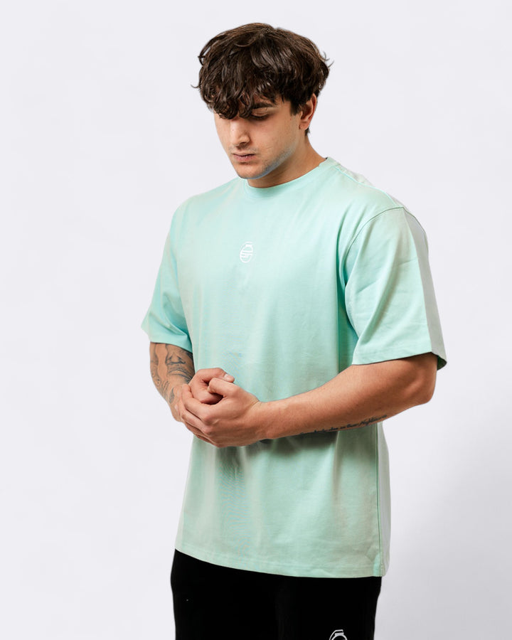 T-shirt Oversize Echo - Verde Acqua