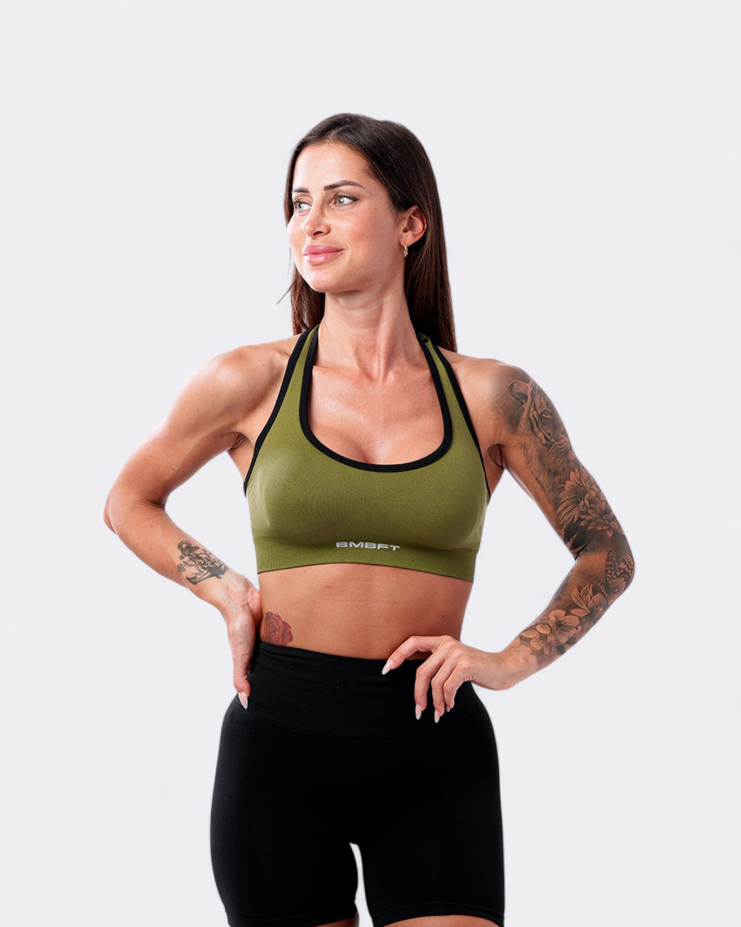 Top Circle Bicolor - Verde Militare/Nero