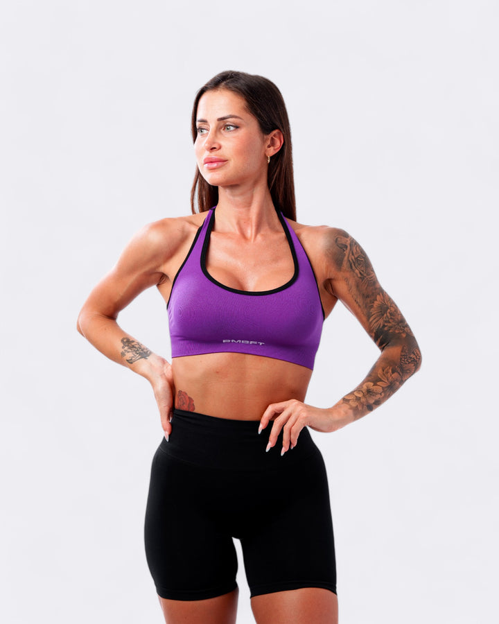 Top Circle Bicolor - Viola/Nero