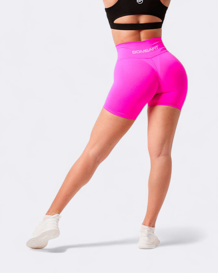 Atena Shorts Leggings - Shock Pink