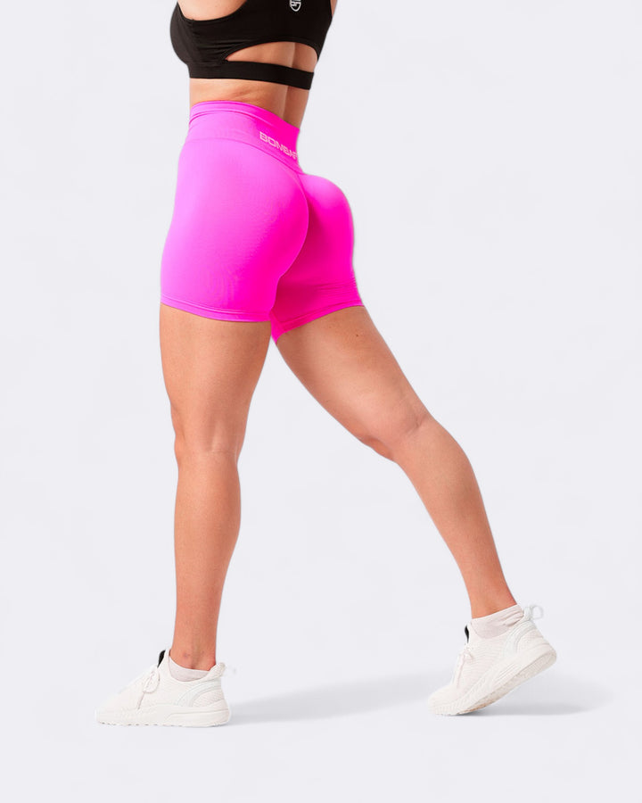 Atena Shorts Leggings - Shock Pink