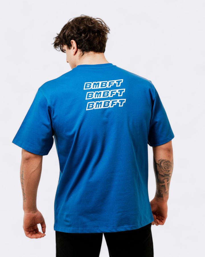 T-shirt Oversize Echo - Blu