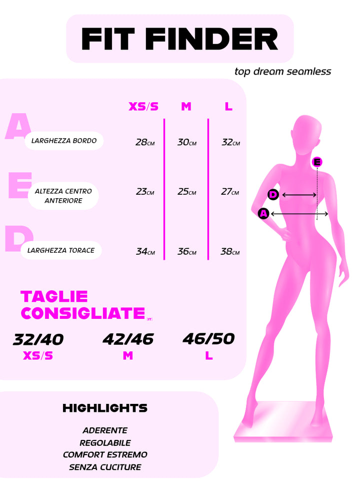 Top Dream Seamless - Fucsia