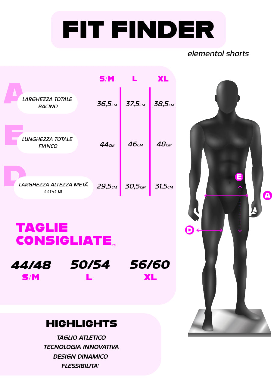 Pantaloncino Elemental Uomo - Nero