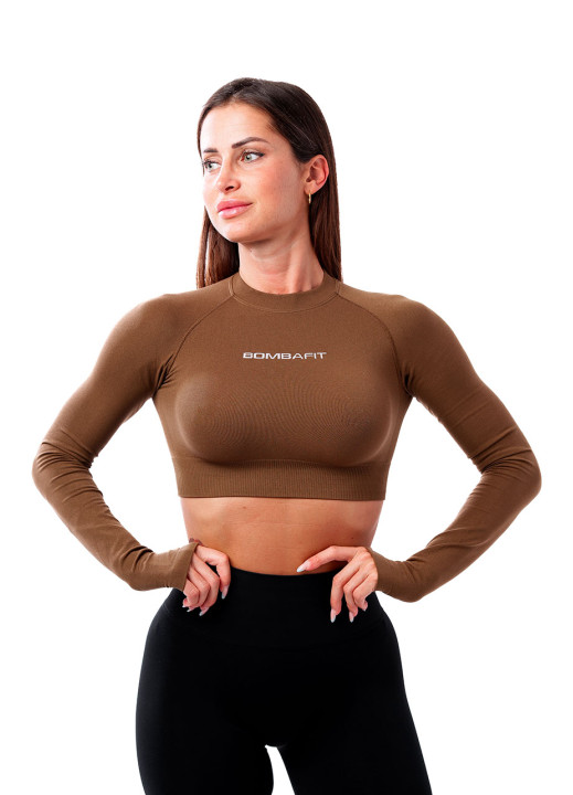 Basic Long Top - Brown