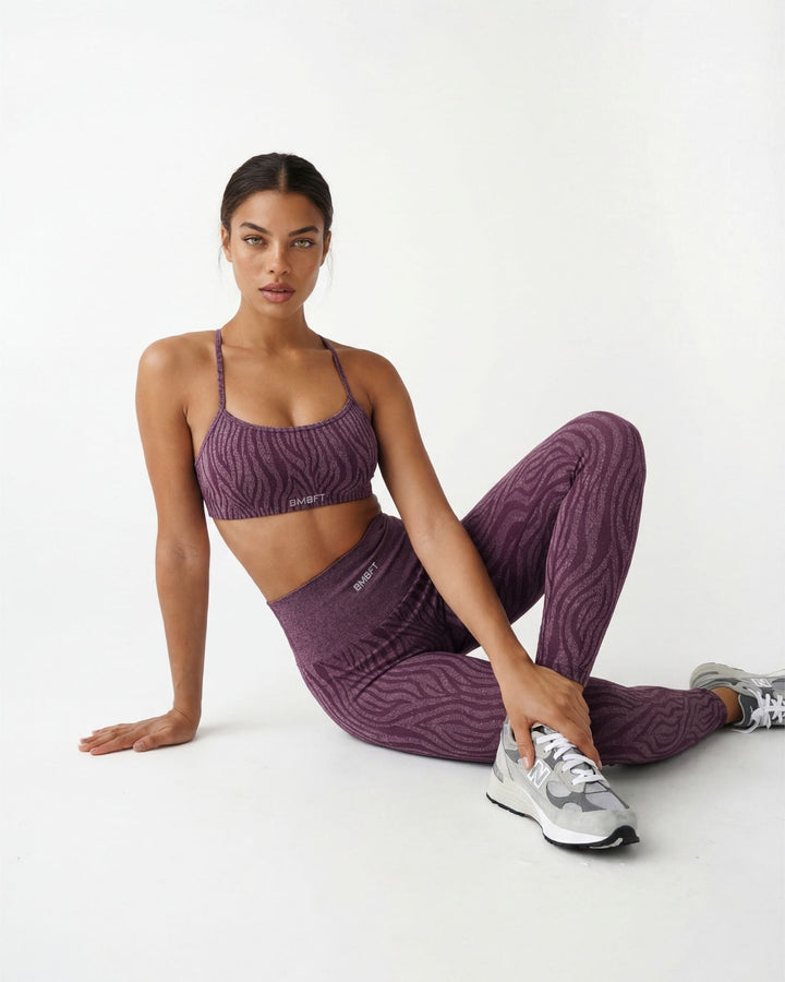 Oasis Leggings Push Zebra - Viola Plum