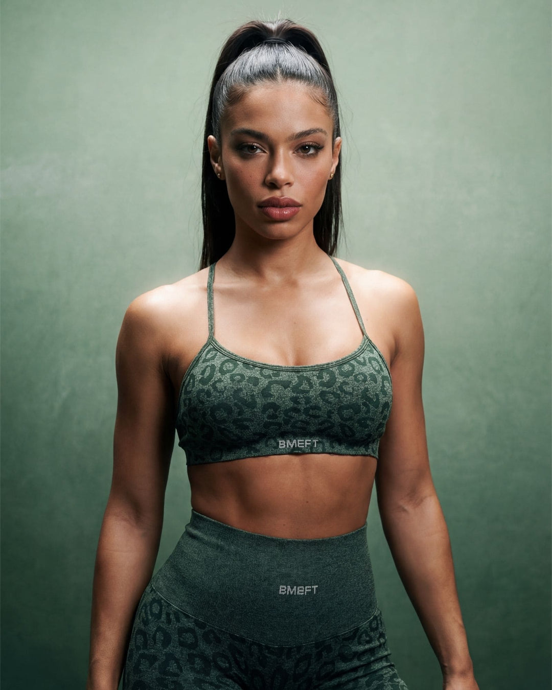 Top Unity Leopard - Verde Scuro