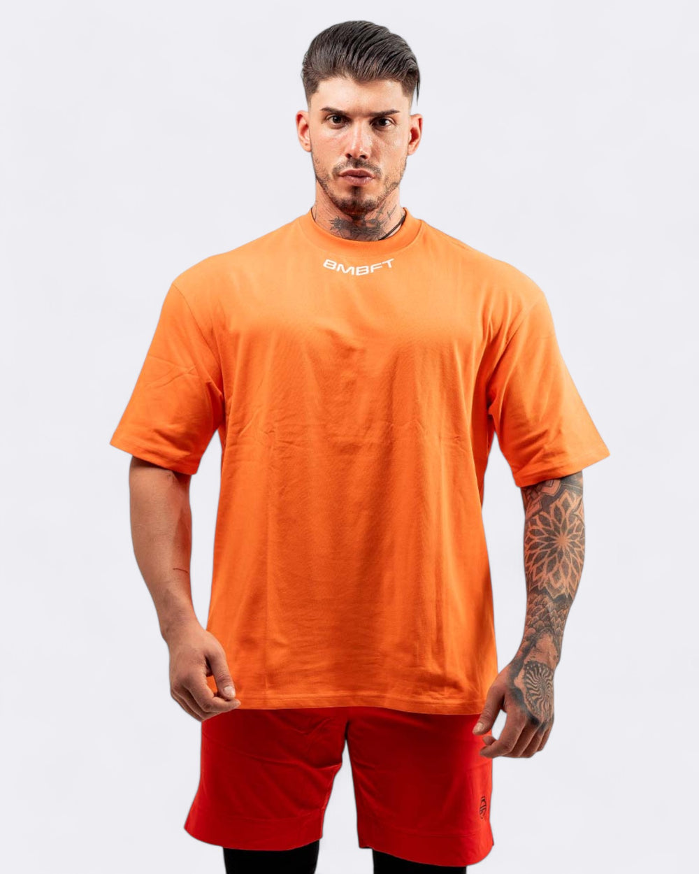T-shirt Oversize Gymbro - Arancione - Bombafit