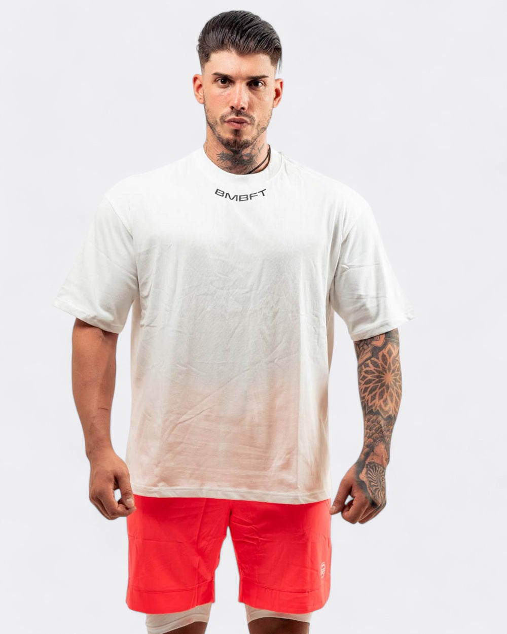 T-shirt Oversize Gymbro - Bianco - Bombafit