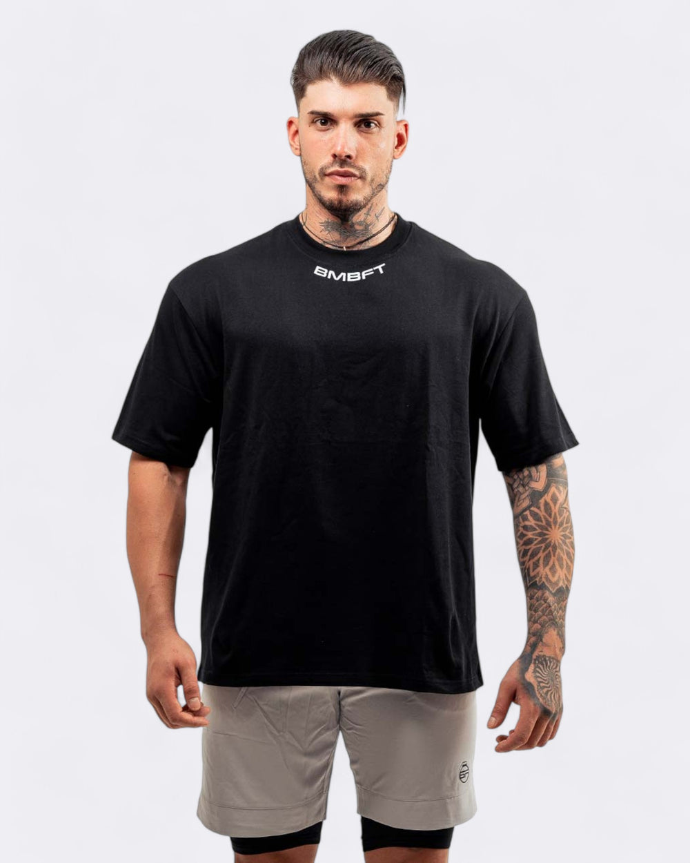 T-shirt Oversize Gymbro - Nero - Bombafit