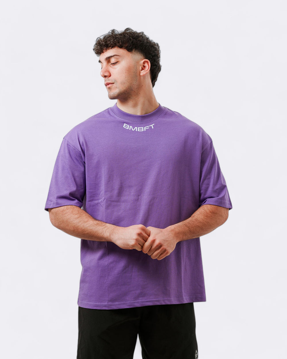 T-shirt Oversize Gymbro - Viola - Bombafit