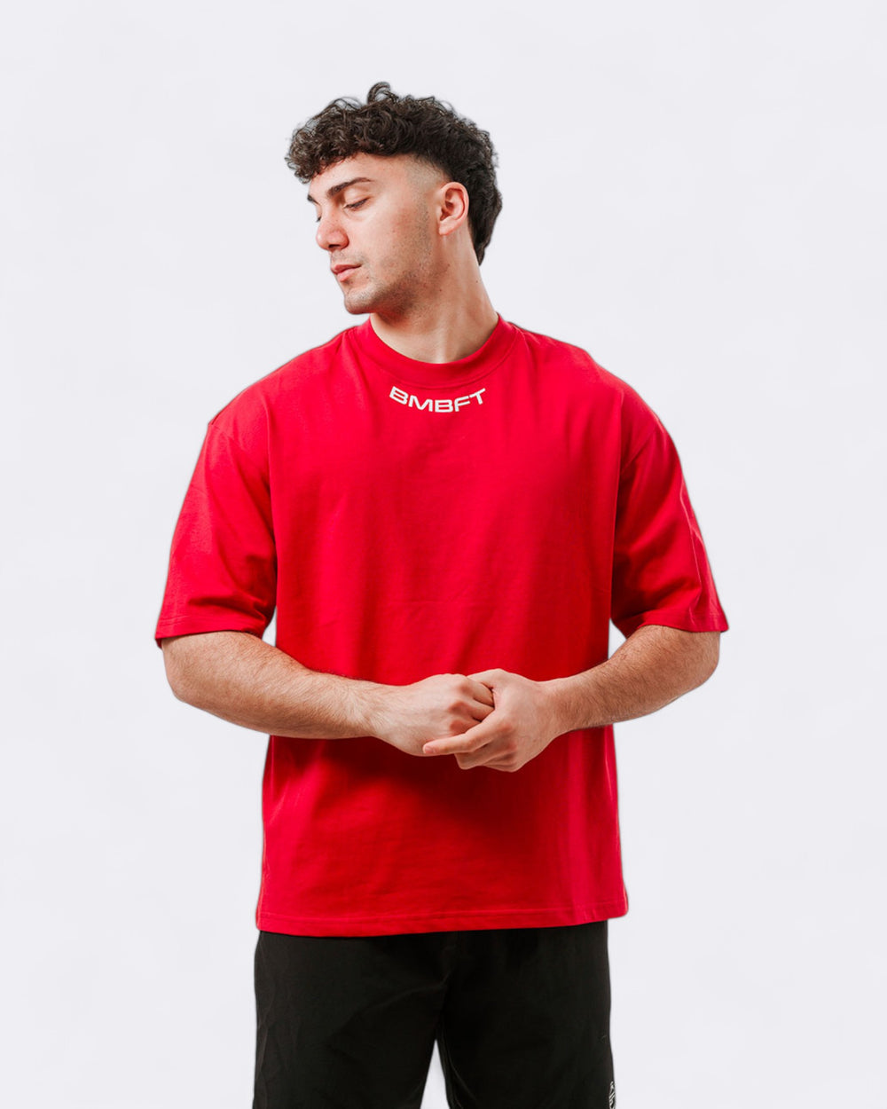 T-shirt Oversize Gymbro - Rosso - Bombafit