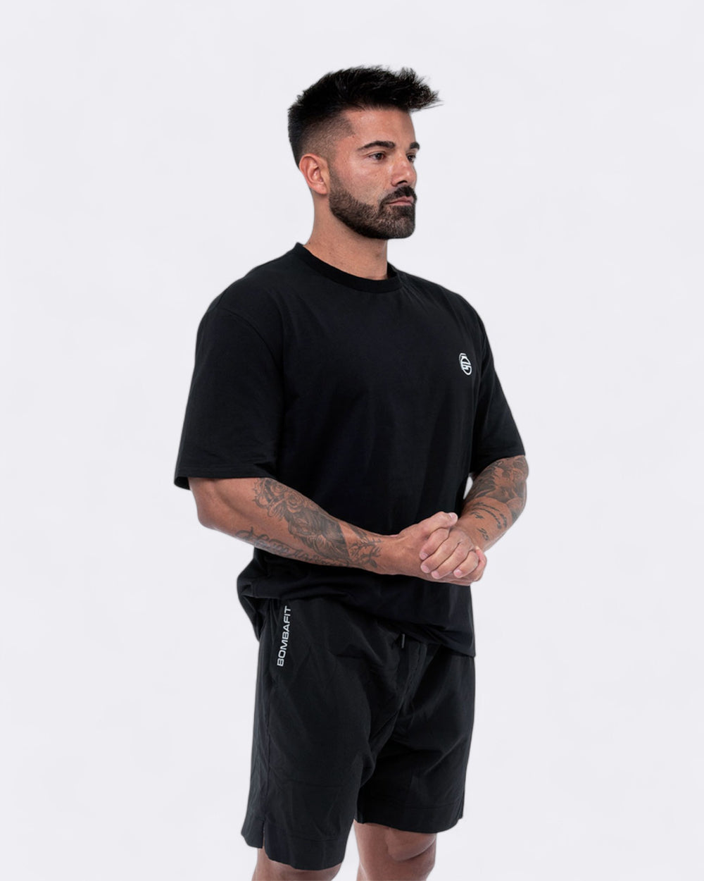 T-shirt Oversize Broken - Nero - Bombafit