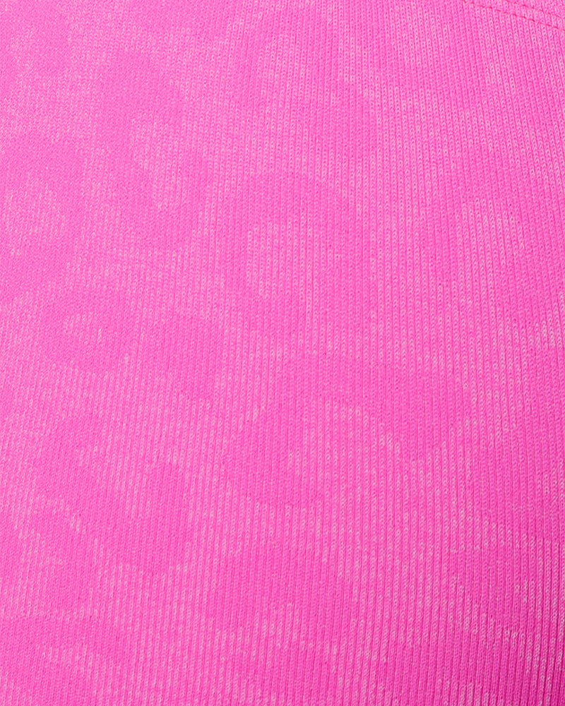 Oasis Leggings Push Up Leopard - Rosa Shock