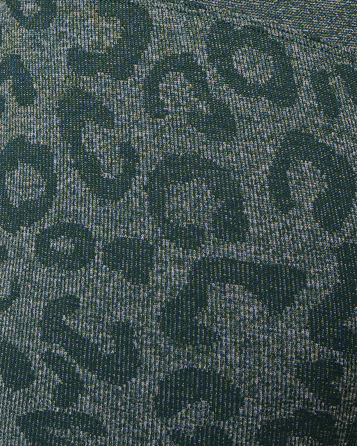 Oasis Leggings Push Up Leopard - Verde Scuro