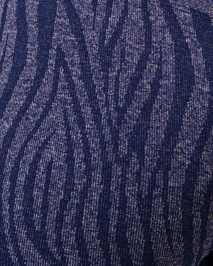 Oasis Leggings Push Zebra - Blu Notte