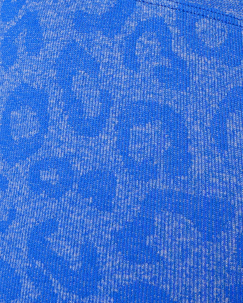 Oasis Leggings Push Up Leopard - Blu Elettrico