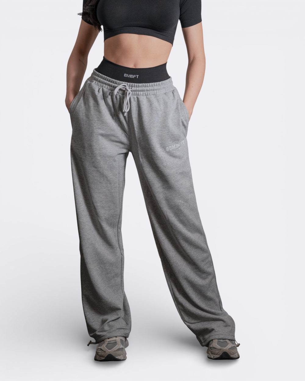 Easy Sweatpants - Grigio Melange - Bombafit
