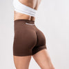Energy Shorts Leggings Push Up Seamless - Marrone