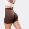 Energy Shorts Leggings Push Up Seamless - Marrone