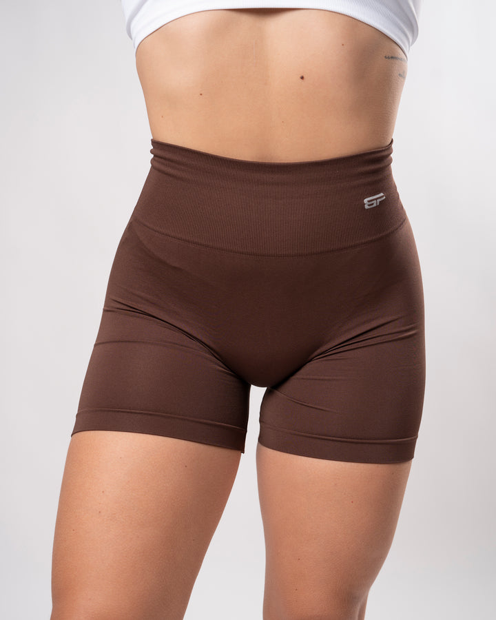 Everyday Shorts Leggings Seamless - Marrone