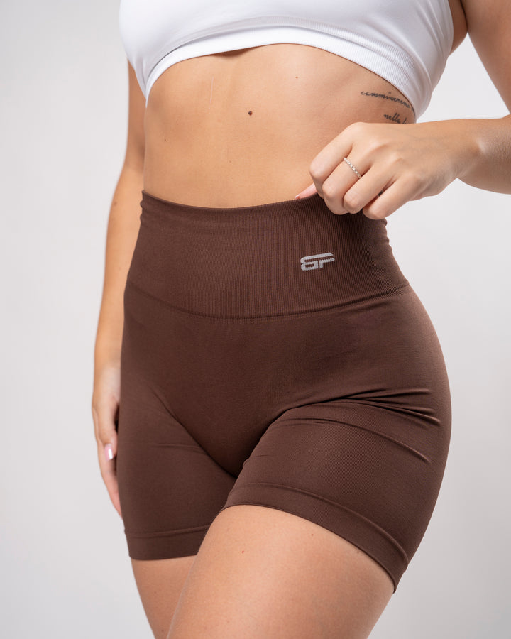 Everyday Shorts Leggings Seamless - Marrone
