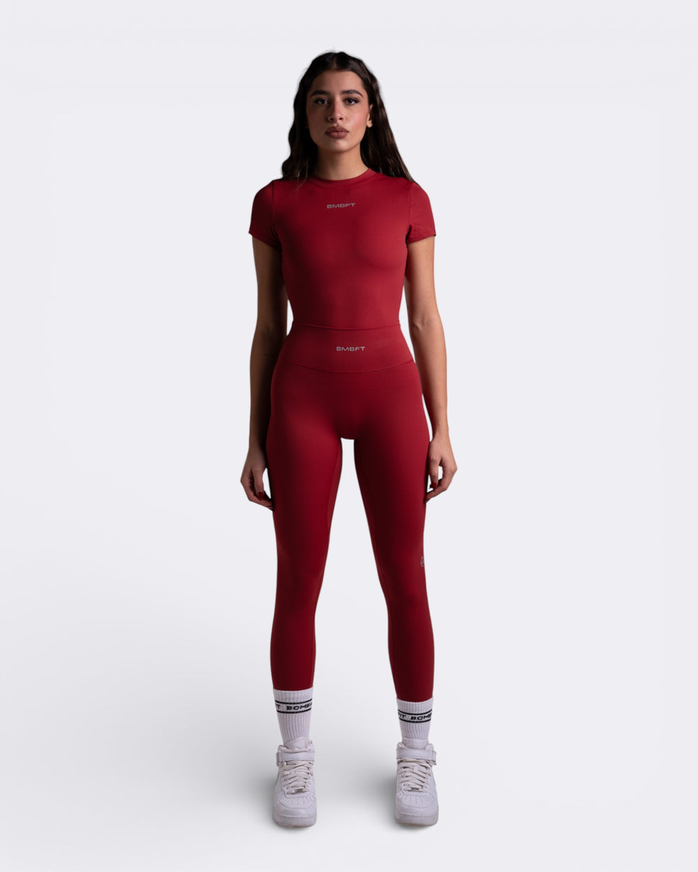 Leggings Hush - Rosso Scarlet - Bombafit