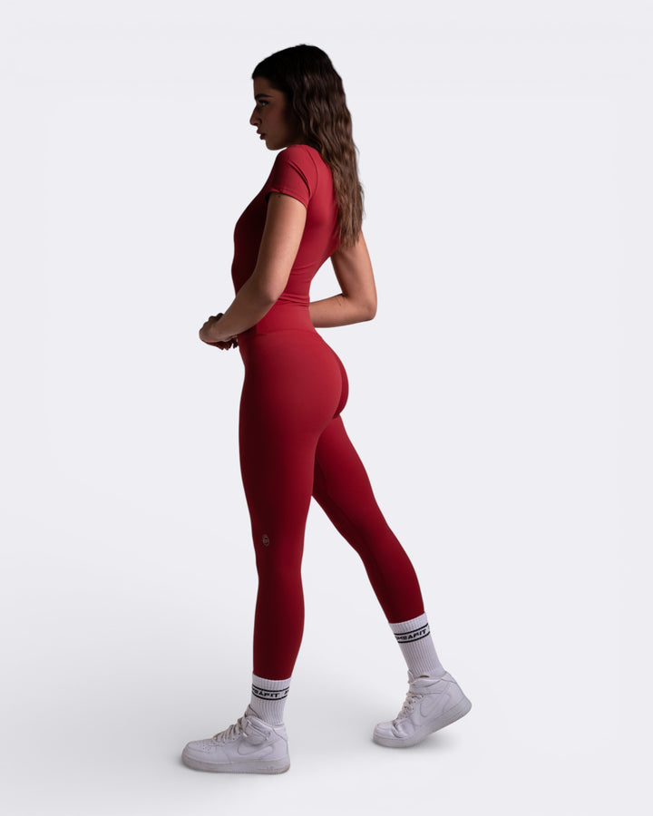Leggings Hush - Rosso Scarlet