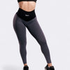 Oasis Bicolor Leggings Push Up - Acciaio