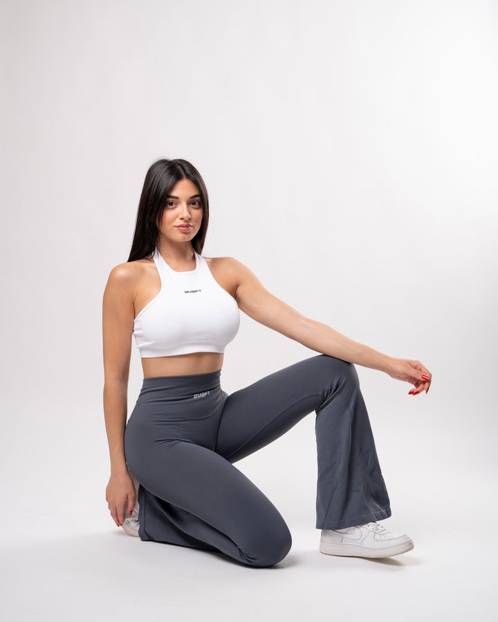 Leggings Oasis Flare Push Up Seamless - Acciaio