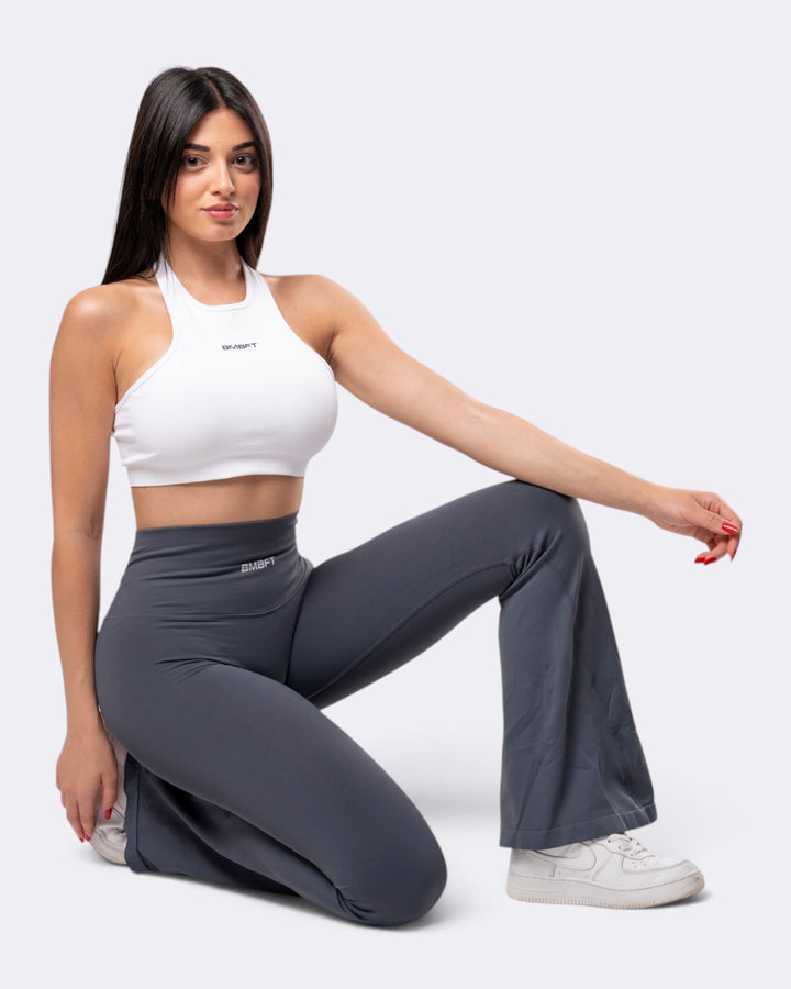 Leggings Oasis Flare Push Up Seamless - Acciaio
