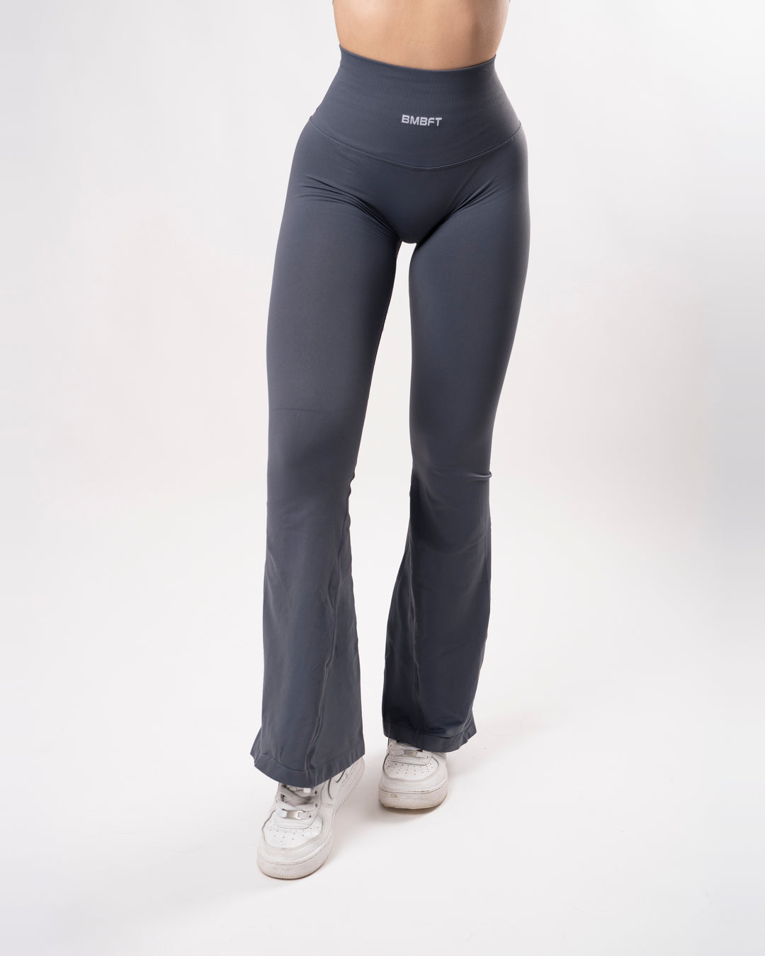 Leggings Oasis Flare Push Up Seamless - Acciaio