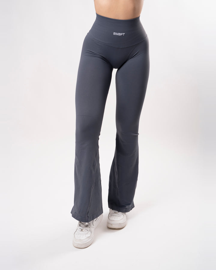 Leggings Oasis Flare Push Up Seamless - Acciaio