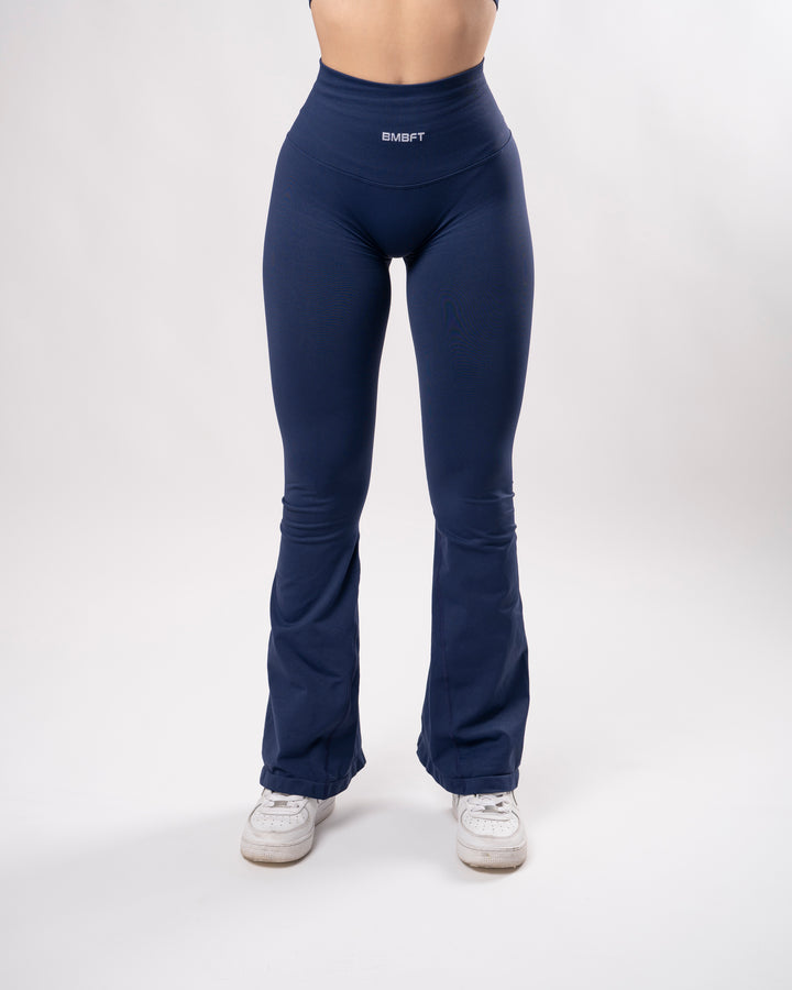 Leggings Oasis Flare Push Up Seamless - Blu Notte