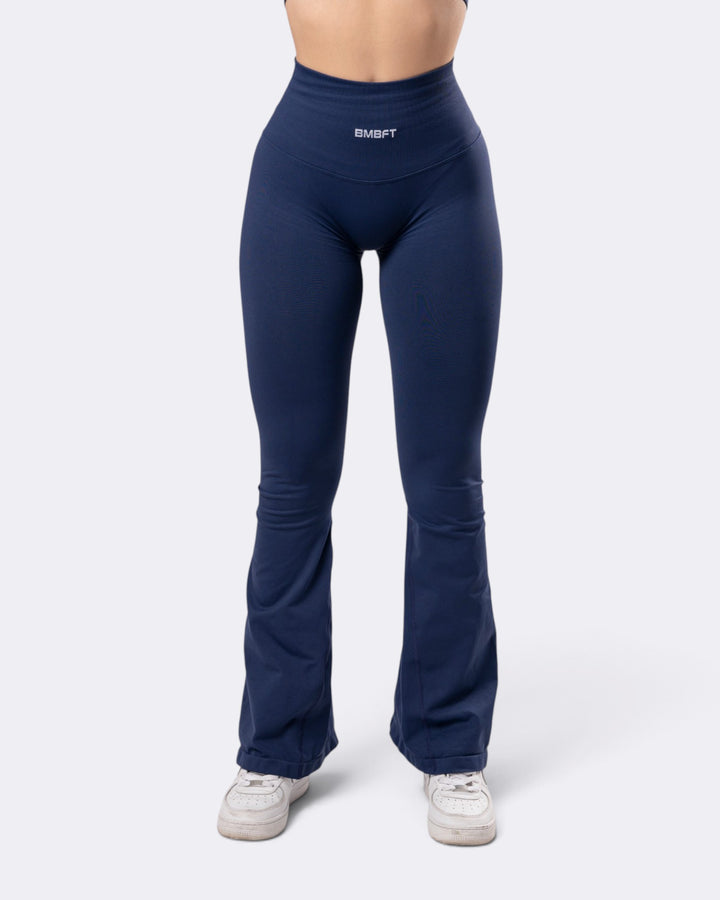 Leggings Oasis Flare Push Up Seamless - Blu Notte