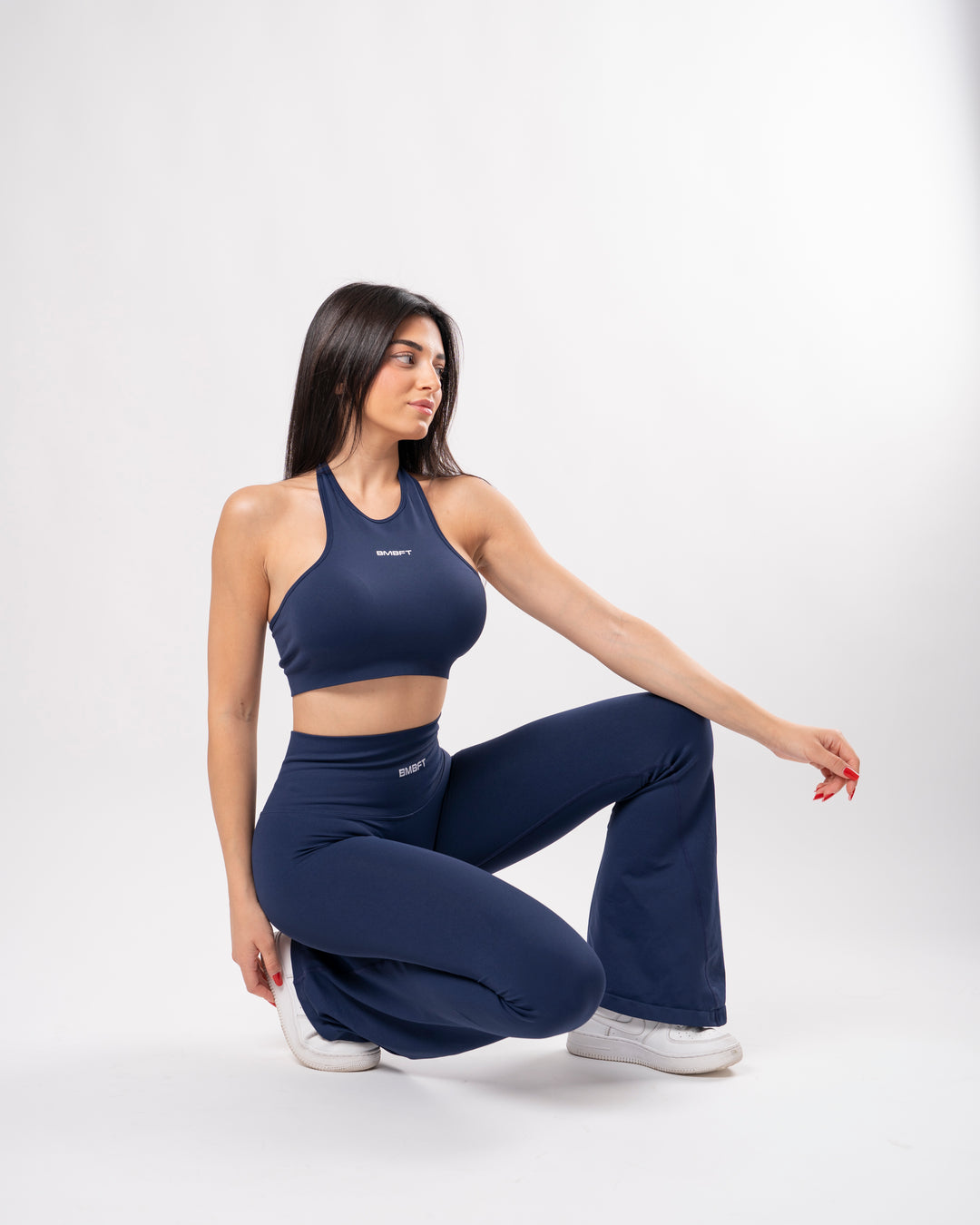 Leggings Oasis Flare Push Up Seamless - Blu Notte
