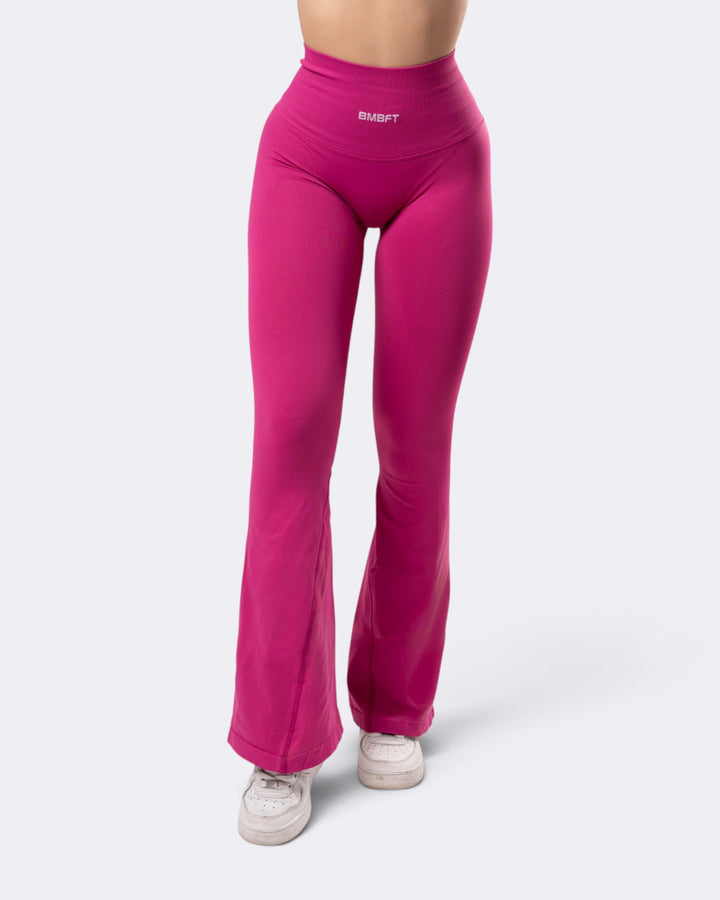 Leggings Oasis Flare Push Up Seamless - Festival Fucsia