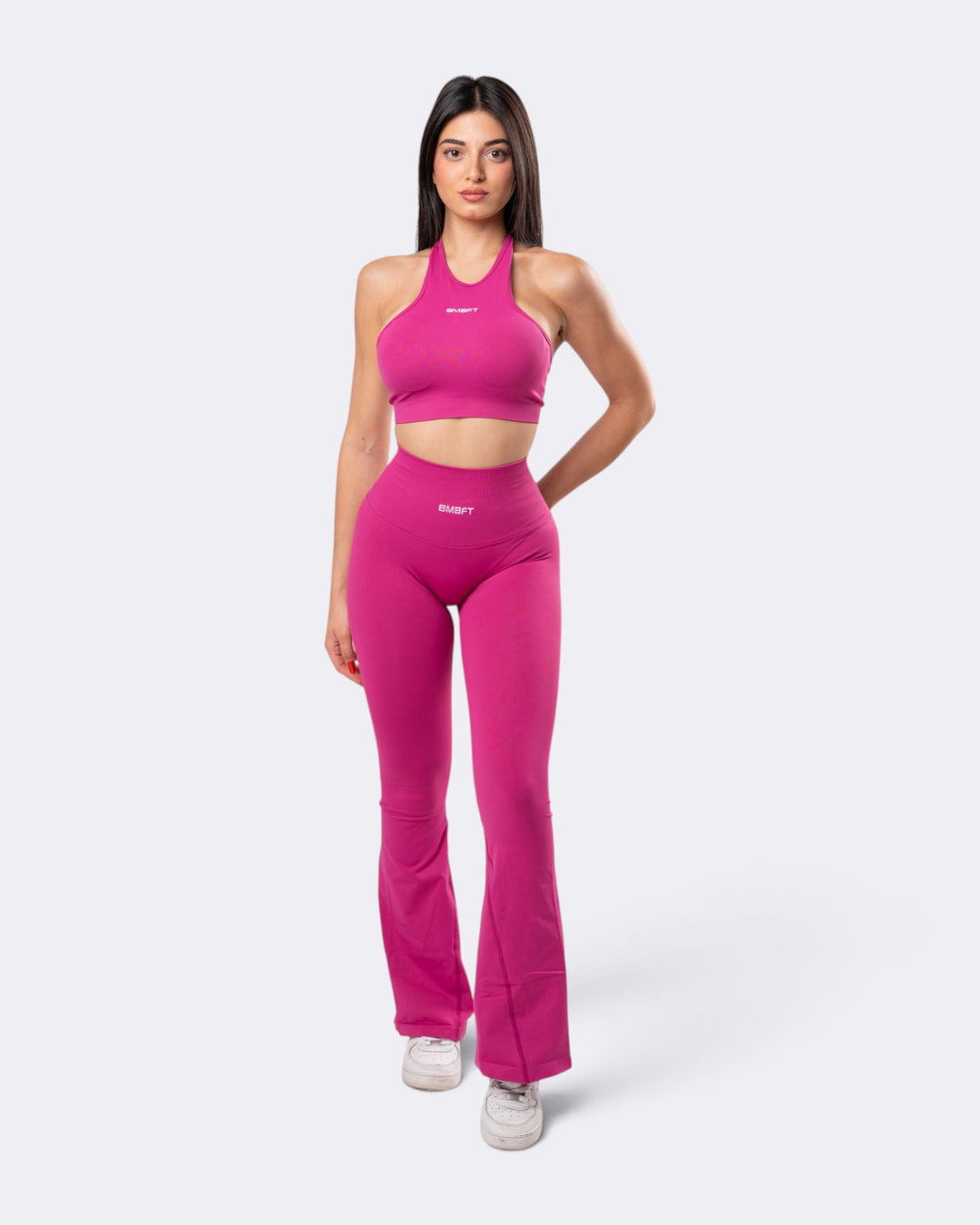 Leggings Oasis Flare Push Up Seamless - Festival Fucsia