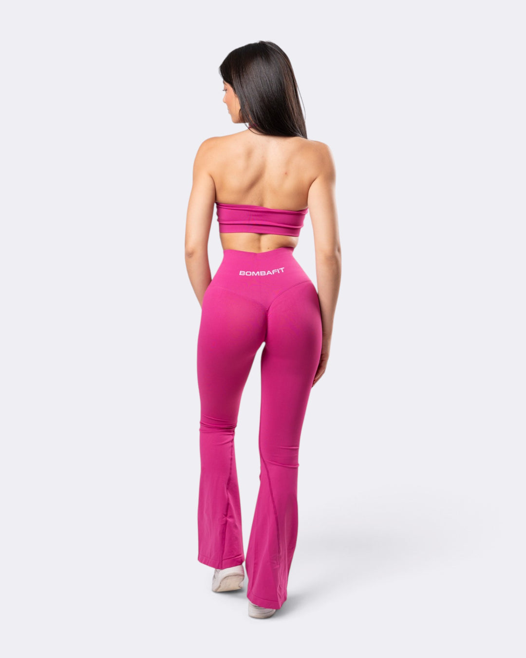 Leggings Oasis Flare Push Up Seamless - Festival Fucsia
