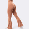 Leggings Oasis Flare Push Up Seamless - Mocha Mousse