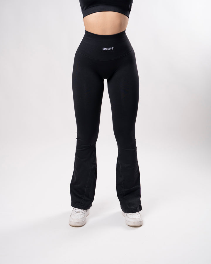 Leggings Oasis Flare Push Up Seamless - Nero