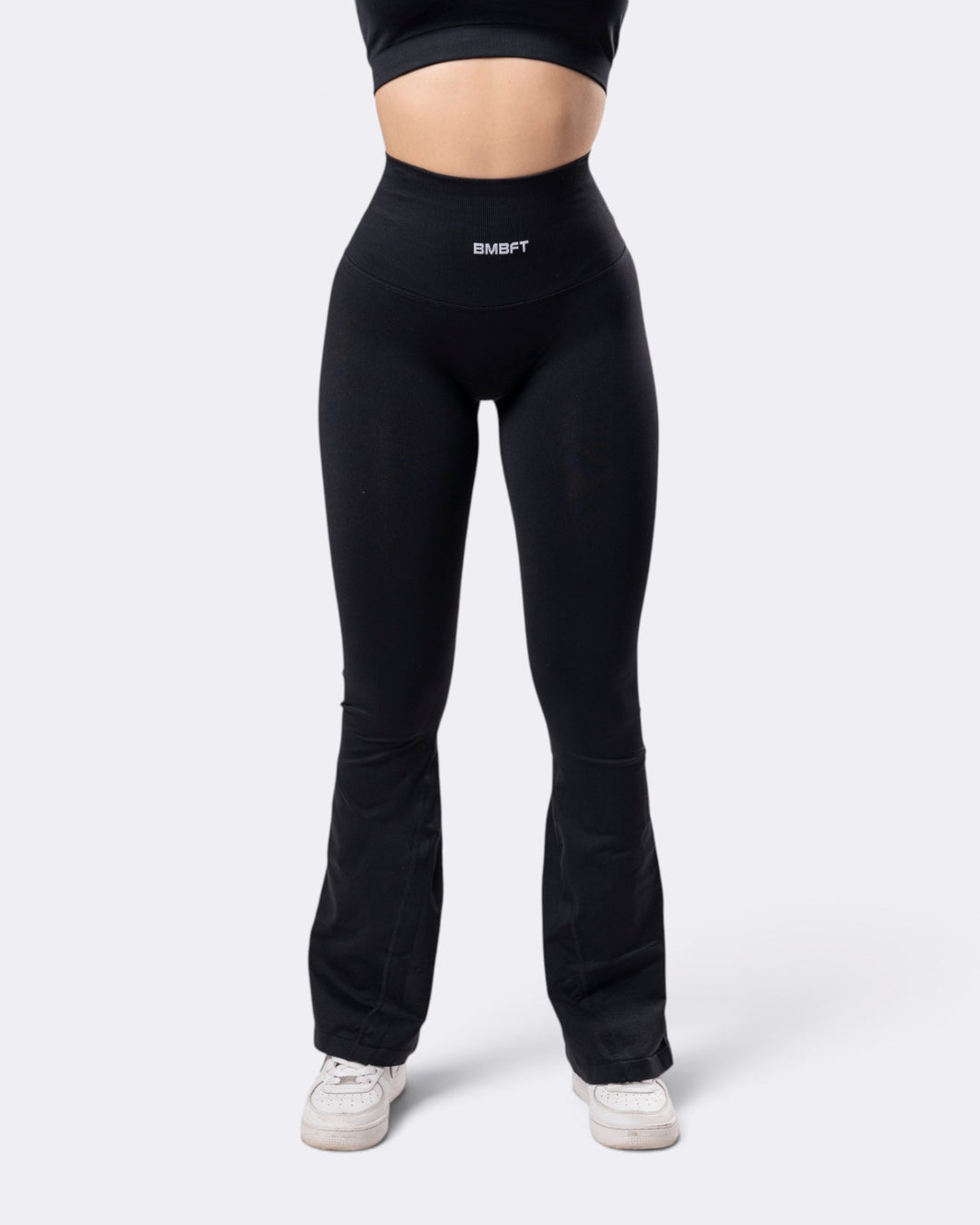 Leggings Oasis Flare Push Up Seamless - Nero