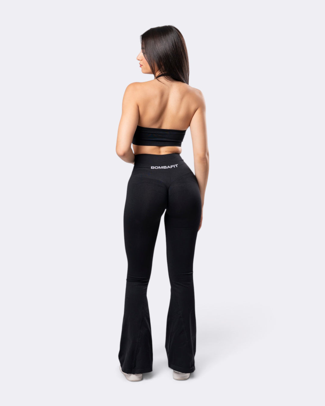 Leggings Oasis Flare Push Up Seamless - Nero
