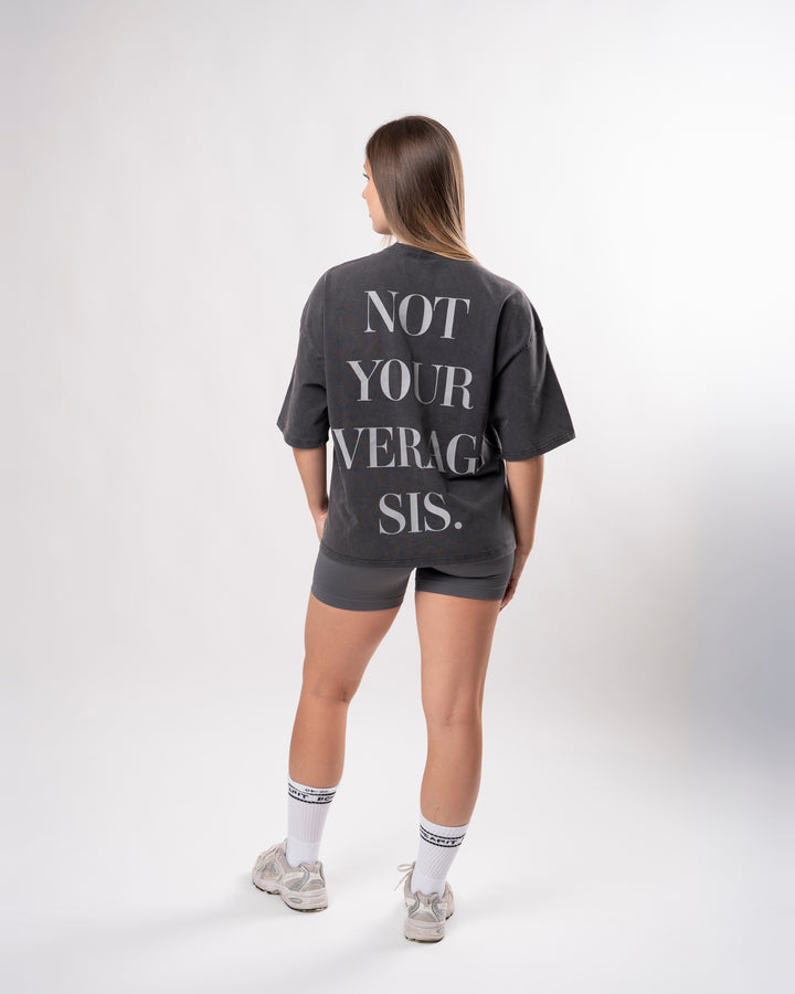 T-shirt Average Sis - Grigio Slavato