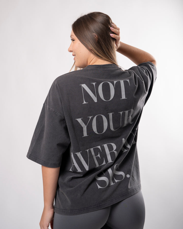 T-shirt Average Sis - Grigio Slavato