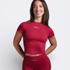 Maglietta Hush Crop - Rosso Scarlet