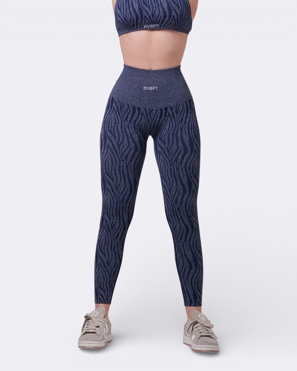 Oasis Leggings Push Zebra - Blu Notte - Bombafit